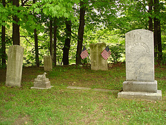 Cimetière de Johnson / Johnson's cemetery.  Vermont.  USA.  23 mai 2009