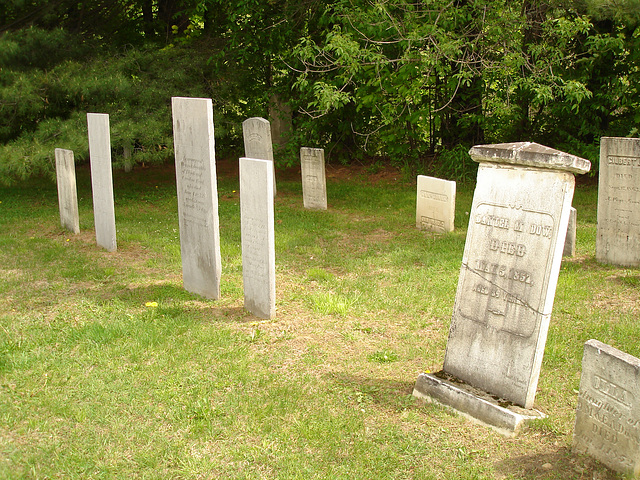 Cimetière de Johnson / Johnson's cemetery.  Vermont.  USA.  23 mai 2009