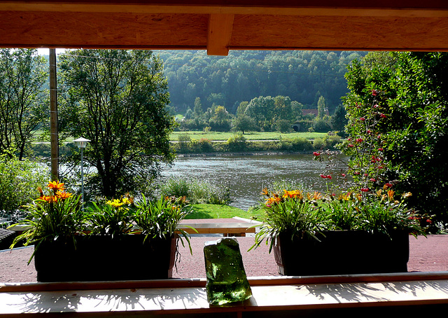 Meine Bellevue mit Blick auf die Elbe