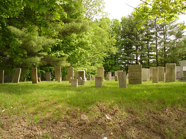 Cimetière de Johnson / Johnson's cemetery.  Vermont.  USA.  23 mai 2009