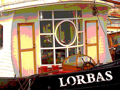 Le Lorbas /   Lorbas boat.  Copenhagen. 26-10-2008  - Version postérisée