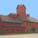 Le moulin Chittenden / Chittenden mills -  Jericho. Vermont . USA.  23-05-2009-  Avec ciel bleu photofiltré