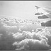Aile et nuages - Vol Air Transat Bruxelles-Montréal- 29 octobre 2008  - N & B