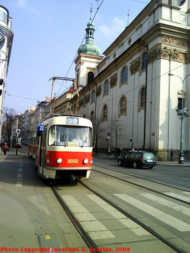 DPP #8052 Approaching Karlovo Namesti, Prague, CZ, 2009