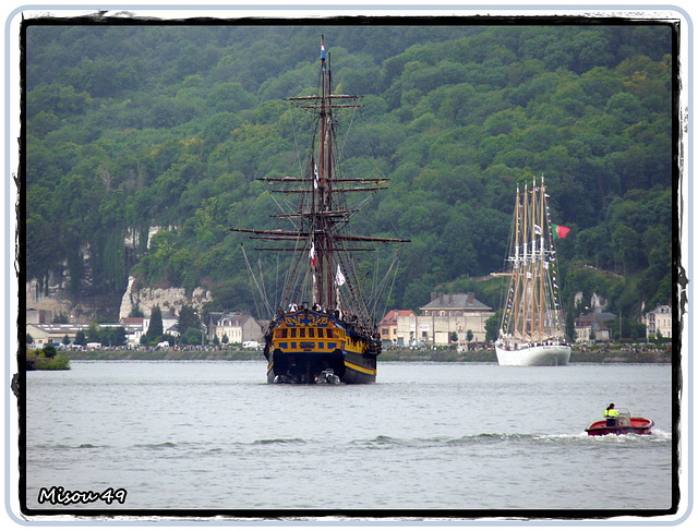 L'ARMADA de ROUEN . le départ