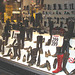 Vitrine podoérotique vs vélos interdits /  No bikes erotic footwears window display. Copenhagen.  25-10-2008