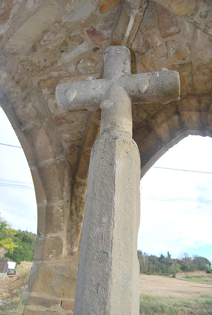 11 octobre Croix du Chemin de Compostelle à Pieusse