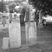 Cimetière de Johnson  /  Johnson's cemetery -   Vermont .  USA /  États-Unis.  23 mai 2009 -  N & B