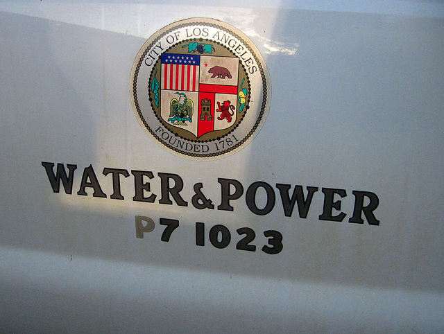 LADWP Truck in Bishop (0561)