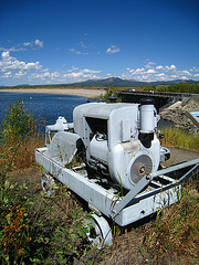 Old Equipment for Jackson Lake Dam (3671)