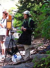 Artist at Hidden Falls (0605)