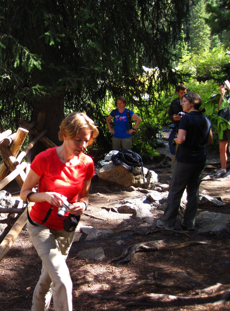 Tourists at Hidden Falls (0602)