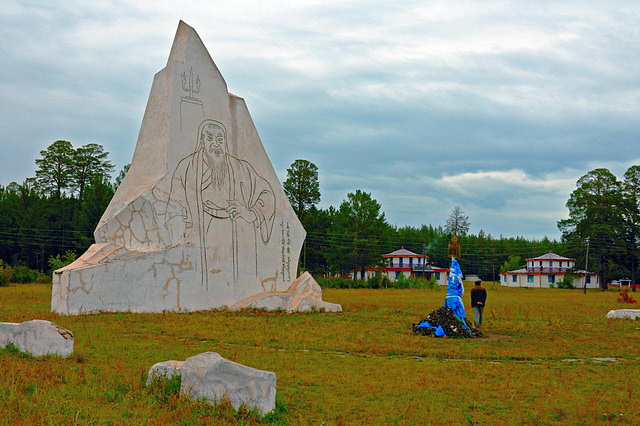 Statue of Genghis Khan in Deluun Boldog