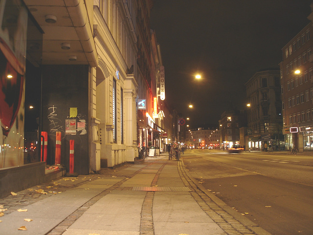 Copenhague /  Brouillard nocturne fakta /   Fakta night fog. 19-10-2008