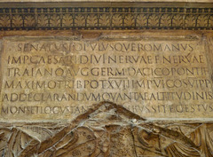 Trajan's Column Inscription Plate