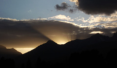 Sunset Behind Tetons (0680)