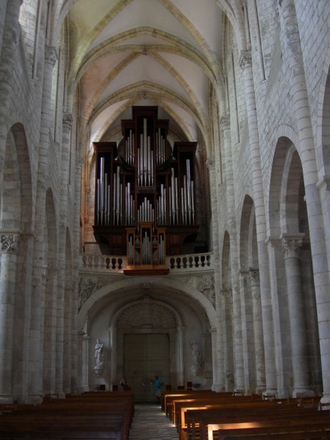 L'orgue Sals de l'Abbaye de Fleury. Saint Benoît sur Loire.