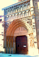 Sangüesa (Navarra): pórtico de Sta. María la Real.