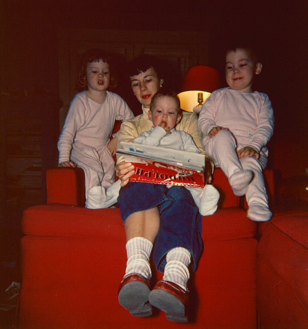 Mary, Lisa and John, and Betty about 1951, Grand Rapids