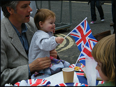 waving the union jack