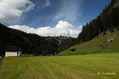 Blick auf die Brennerautobahn bei Stafflach
