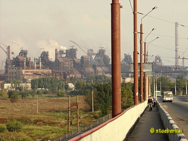 Steel works in Mariupol/Ukraine