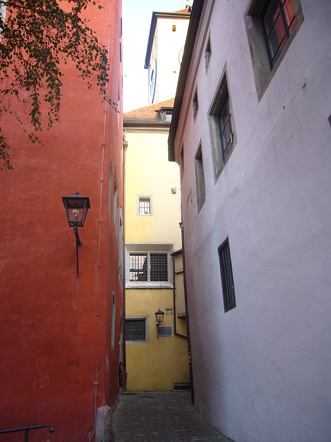 Regensburg - Gasse Roter Herzfleck