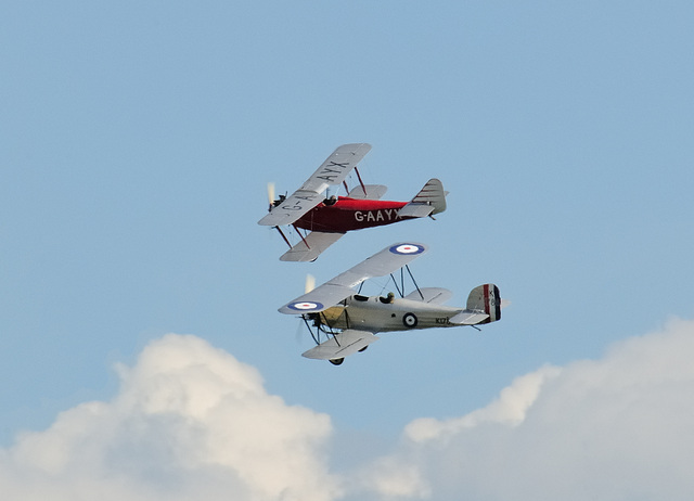 Southern Martlet and Hawker Hind in formation