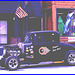Belle d'autrefois en version contemporaine /  Old car in a contemporary  version - Brighton. Vermont  /  États-Unis - USA.    23-05-2009 -  Effet de nuit légèrement postérisé.