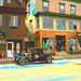 Belle d'autrefois en version contemporaine /  Old car in a contemporary  version - Brighton. Vermont  /  États-Unis - USA.    23-05-2009 -  Postérisation