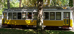 Oeiras, Municipal Garden, old tram in the recreation ground
