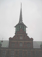 Clocher tordu /  Twisted church tower.  Copenhague.  26 octobre 2008