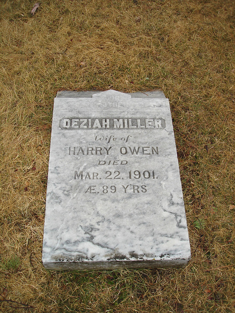 Mountain view cemetery. Saranac lake area.  NY. USA . March 29th 2009- Desiah Miller & Harry Owen.