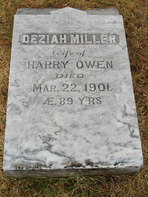 Mountain view cemetery. Saranac lake area.  NY. USA . March 29th 2009  -  Desiah Miller & Harry Owen