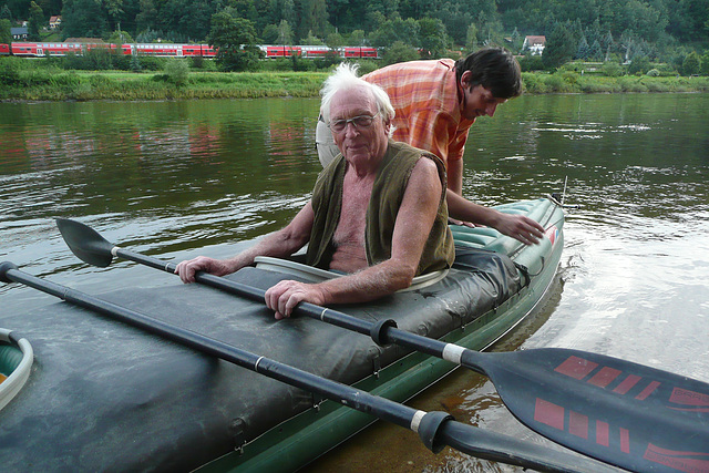 Meine 1. Bootsfahrt auf der Elbe