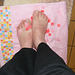 Petons étoilés /  Starry feet -  Mon amie / my friend Krisontème.  Avec / with permission