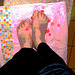 Petons étoilés /  Starry feet -  Mon amie / my friend Krisontème.  Avec / with permission - Postérisation