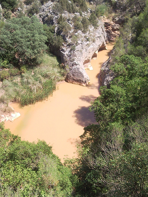 Barranco en Tuéjar (Valencia).