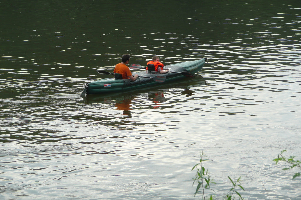 Fahrt auf der Elbe mit 2 Booten