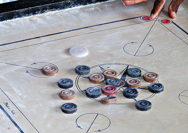 Carom shot