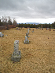 Cimetière Mountain view près du lac Saranac  / Mountain view cemetery