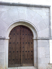 Puerta de la ermita de la Virgen de Muskilda (Navarra)