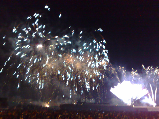 Fuegos artificiales.