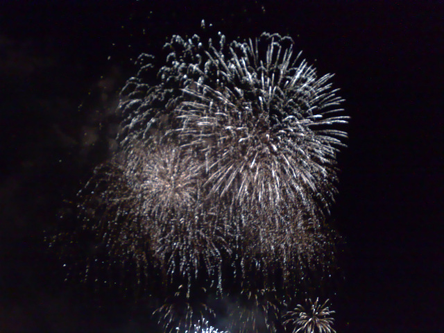 Fuegos artificiales.