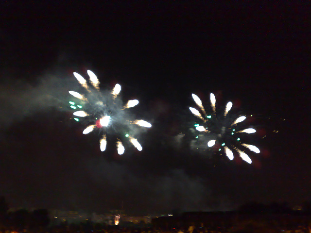 Fuegos artificiales.