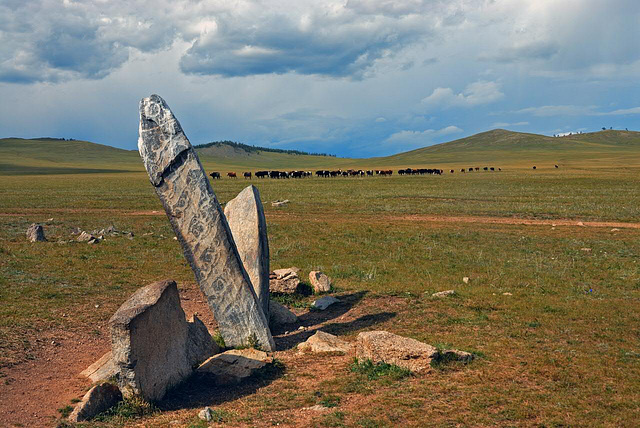 Deer stone site near Mörön