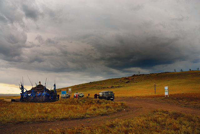 Road junction at the Ovoo