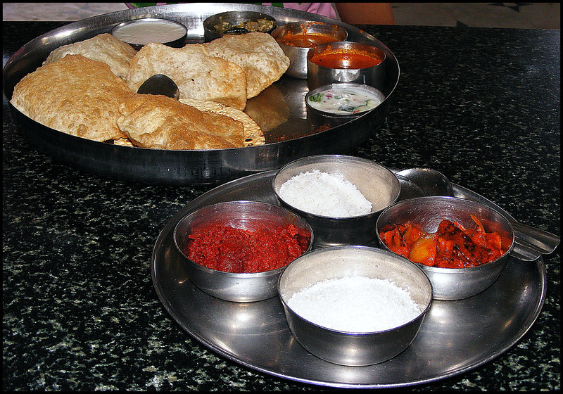 Puris and pickles