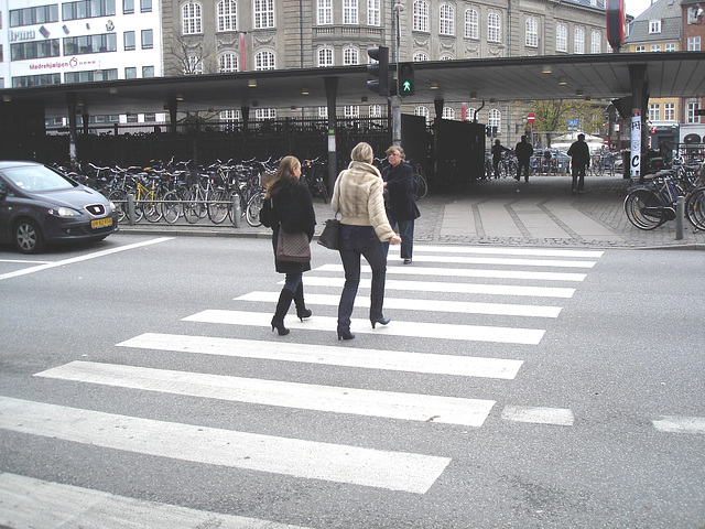 Bagels et bottes à talons hauts au menu / Bagels & booted Danish duo -  Copenhague / Copenhagen.  20 octobre 2008