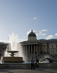 Trafalgar Square and the National Portrait Gallery